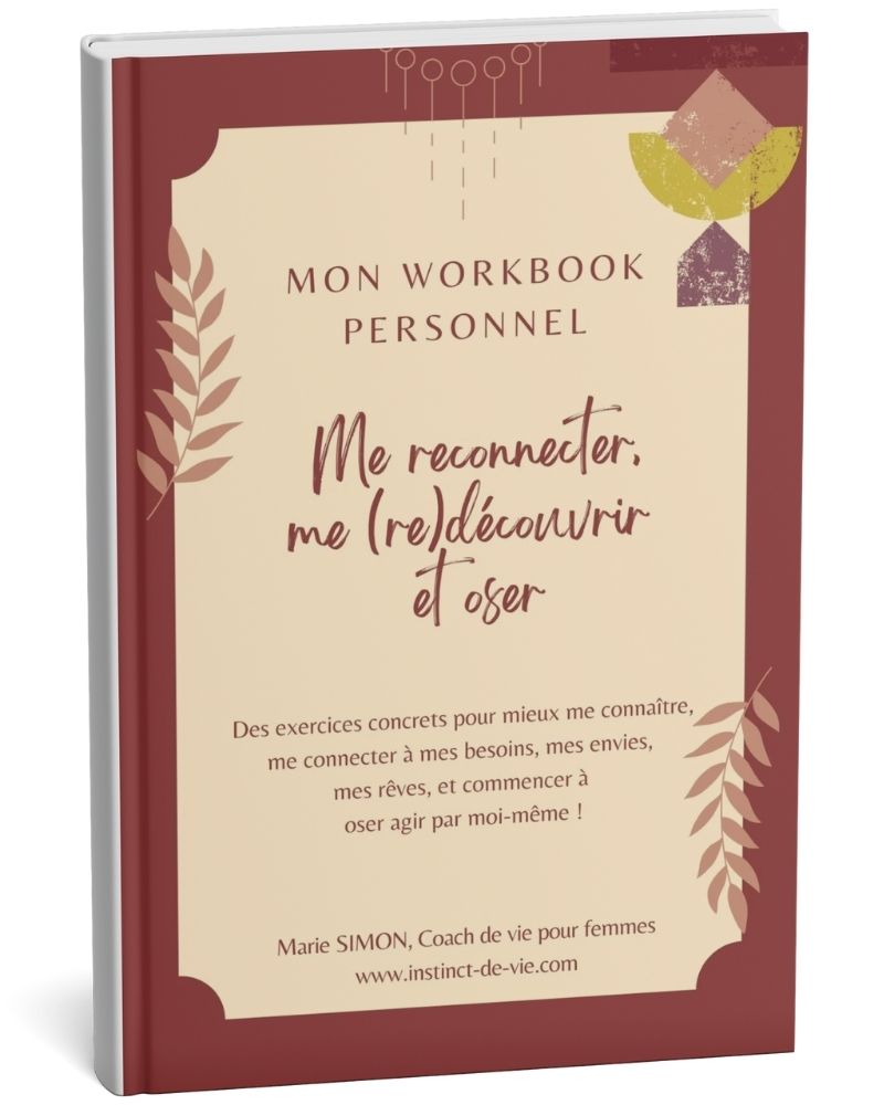 workbook offert se reconnecter à soi même - coaching et développement personnel